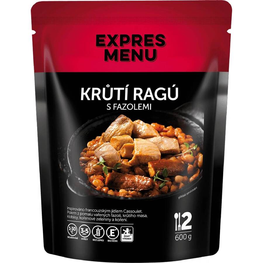 EXPRES MENU Krůtí ragů s fazolemi 600g (2 porce)