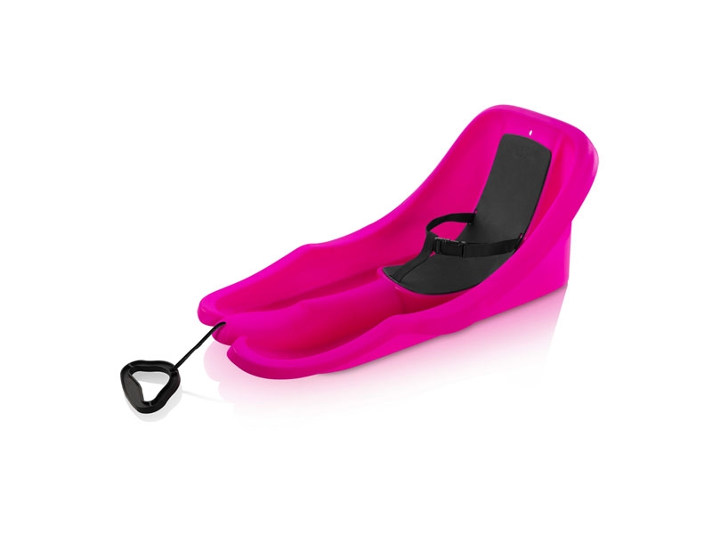 zima-bob plast.BABY RIDER teplá podložka růžový