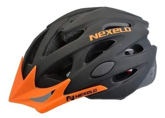 přilba NEXELO STRAIGHT černo-oranžová, vel.L