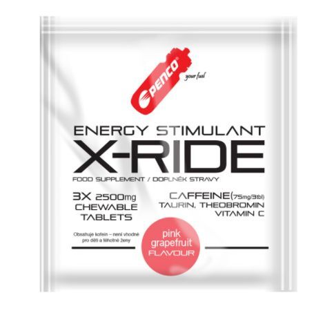 výživa - PENCO X-RIDE 3 tablety, stimulant, grep
