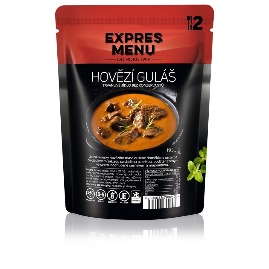 EXPRES MENU Hovězí guláš 600g (2 porce)
