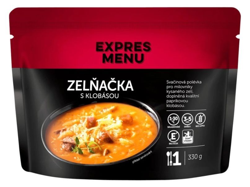 EXPRES MENU Polévka zelná s klobásou 330g