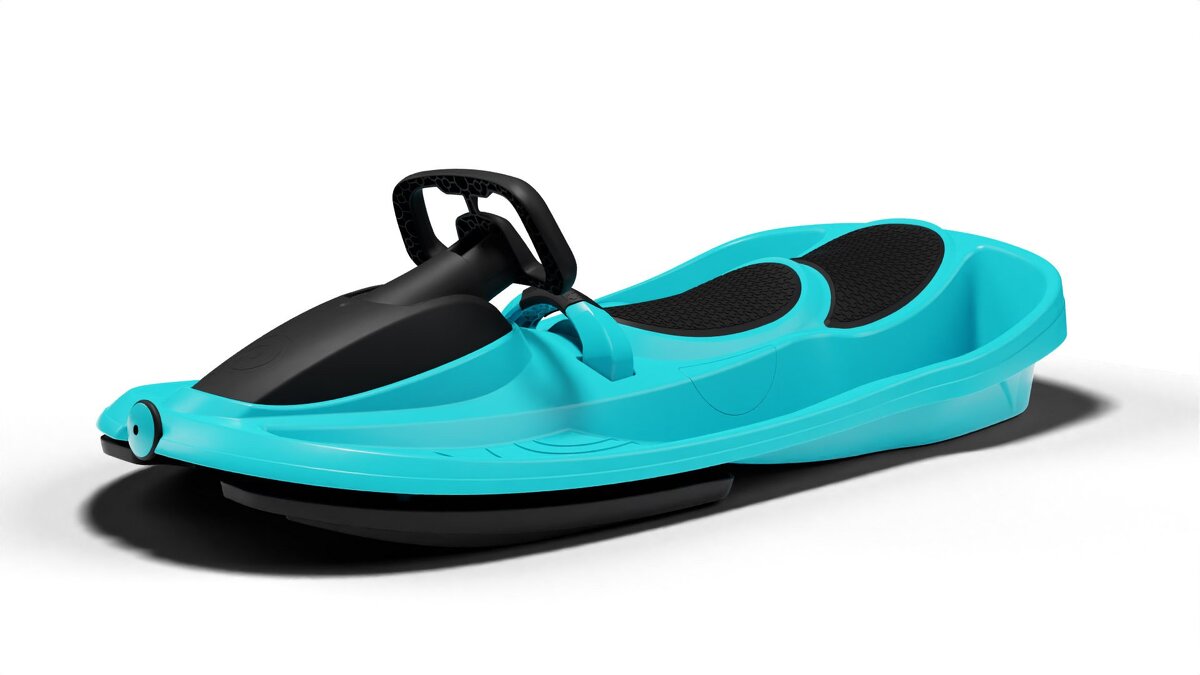 zima-bob plast Galactus řiditelný 2-místný, Polar Blue