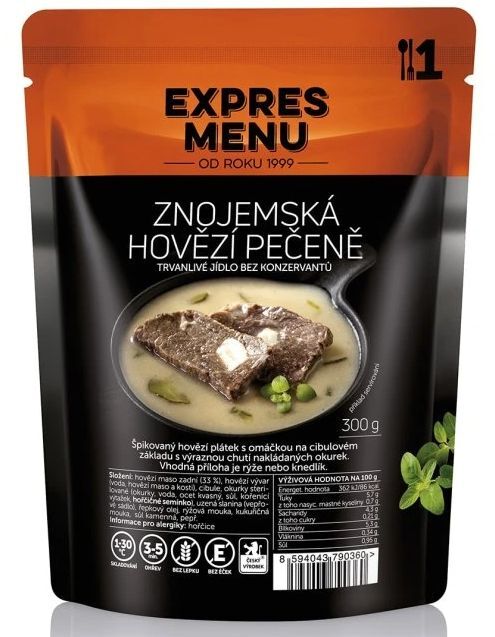 EXPRES MENU Znojemská hovězí pečeně 300g (1 porce)