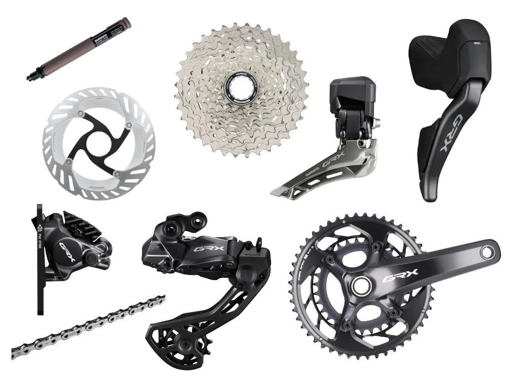 sada Shimano GRX RX825 Di2 2×12 170mm, 48/31, 11–34